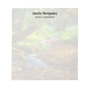 Forest Creek Beauful Natuur Landscape Foto Notitieblok