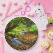 Forest Creek Beauful Natuur Landscape Foto Papieren Bordje (Feest)