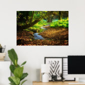 Forest Creek Beauful Natuur Landscape Foto Poster (Thuiskantoor)