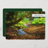 Forest Creek Beauful Natuur Landscape Foto Save The Date (Voorkant / Achterkant)