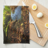 Forest Creek Beauful Natuur Landscape Foto Theedoek (Quarter Fold)