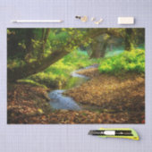 Forest Creek Beauful Natuur Landscape Foto Tissuepapier (Craft)