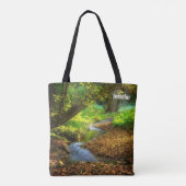 Forest Creek Beauful Natuur Landscape Foto Tote Bag (Achterkant)