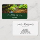 Forest Creek Beauful Natuur Landscape Foto Visitekaartje (Voorkant / Achterkant)