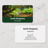 Forest Creek Beauful Natuur Landscape Foto Visitekaartje (Voorkant / Achterkant)