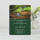 Forest Creek Beauful Natuur Photo Wedding Kaart (Staand voorkant)