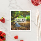 Forest Creek Beauful Natuur Photo Wedding Servet (Insitu)