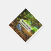 Forest Creek Beauful Natuur Photo Wedding Servet (Hoek)