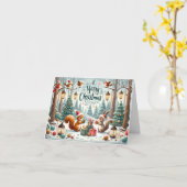 Forest Critters Kaart (Gele Bloem)