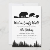 Forest Cub We kunnen bijna niet wachten op uitnodi Kaart (Voorkant)