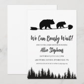 Forest Cub We kunnen bijna niet wachten op uitnodi Kaart (Voorkant / Achterkant)