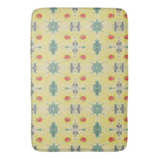 Forest Daisy Floor w/Name Badmat (Voorkant Verticaal)