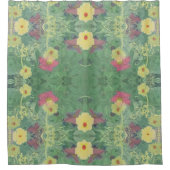 Forest Daisy Floor w/Name Douchegordijn (Voorkant)