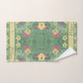 Forest Daisy Floor w/Name Handdoek (Handdoek)