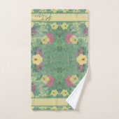 Forest Daisy Floor w/Name Handdoek (Handdoek)
