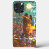 Forest Dance Couple iPhone Case met Monogram 'M' (Achterkant)