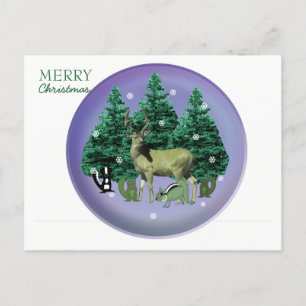 Forest Deer and Animal Friends Holiday Briefkaart