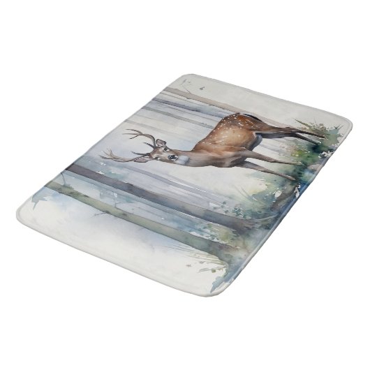 Forest Deer Bath Mat (Gekanteld)