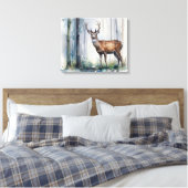 Forest Deer Canvas Art Afdruk (Insitu (Slaapkamer))