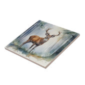 Forest Deer Ceramic Tegel Tegeltje (Zijkant)