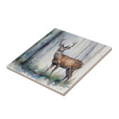 Forest Deer Ceramic Tegel Tegeltje (Zijkant)
