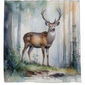 Forest Deer Douchegordijn (Voorkant)