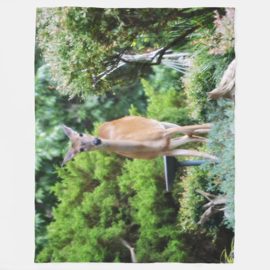 Forest Deer Fleece Deken (Voorkant)