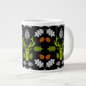 Forest Deer Nature Print Grote Koffiekop (Voorkant rechts)