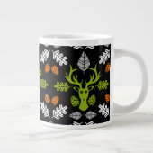 Forest Deer Nature Print Grote Koffiekop (Rechts)