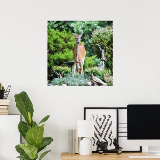 Forest Deer Poster (Thuiskantoor)