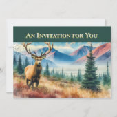 Forest Deer verjaardagsfeestje voor hem Kaart (Achterkant)