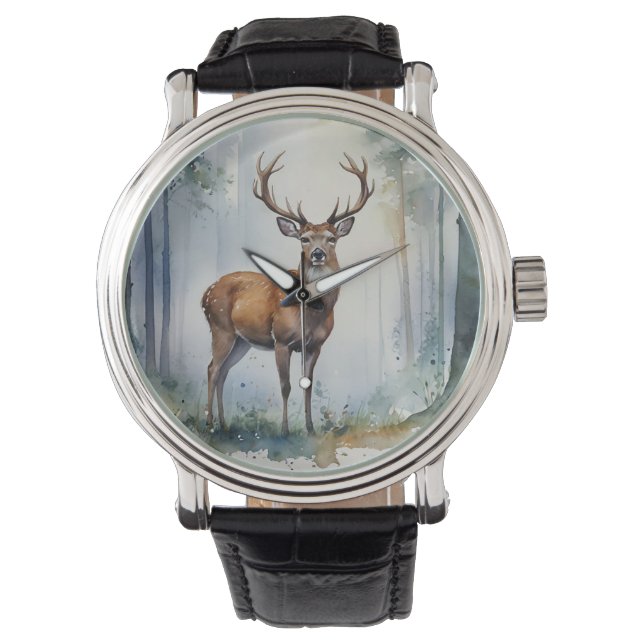 Forest Deer Watch Horloge (Voorkant)