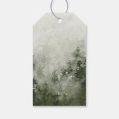 Forest Deer Wedding Thank You Cadeaulabel (Achterkant)