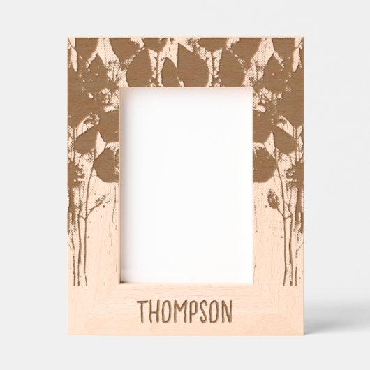 Forest Design Wood Gegraveerde Lijstjes (Voorkant)