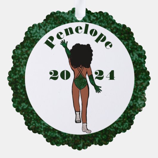 Forest & Diamonds Dancer Ornament Kaart A (Achterkant)