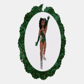 Forest & Diamonds Dancer Ornament Kaart A (Rechts)