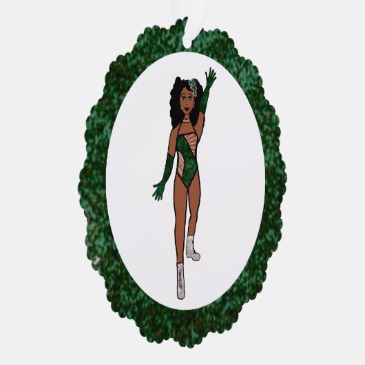 Forest & Diamonds Dancer Ornament Kaart A (Rechts)