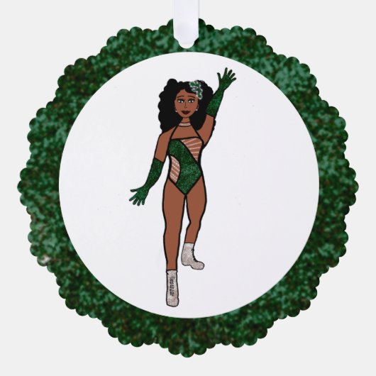 Forest & Diamonds Dancer Ornament Kaart A (Voorkant)