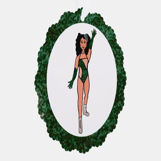 Forest & Diamonds Dancer Ornament Kaart B (Rechts)