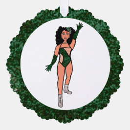 Forest & Diamonds Dancer Ornament Kaart B