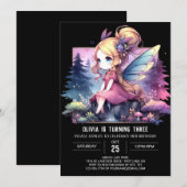 Forest Digital Fairy Verjaardag Kaart (Voorkant / Achterkant)