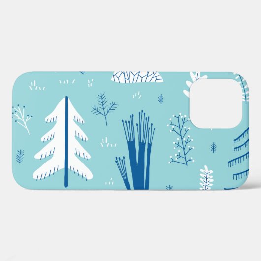 Forest Doodles: Creatief naadloos patroon Case-Mate iPhone Case (Achterkant (horizontaal))