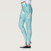 Forest Doodles: Creatief naadloos patroon Leggings (Links)