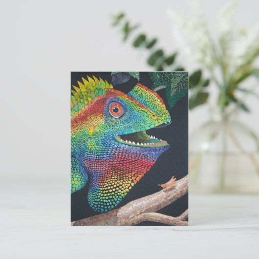 Forest Dragon Briefkaart (Staand voorkant)