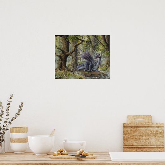 Forest Dragon - door Marc-André Huot Poster (Keuken)