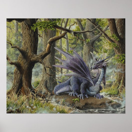Forest Dragon - door Marc-André Huot Poster (Voorkant)