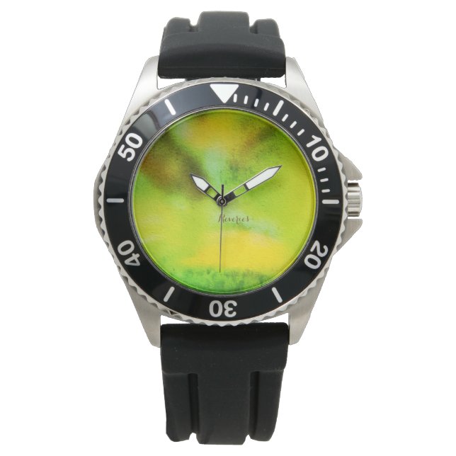  Forest Dreamer - Abstracte Natuur Visioenen Horloge (Voorkant)
