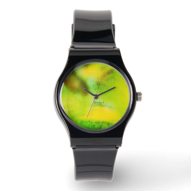  Forest Dreamer - Abstracte Natuur Visioenen Horloge (Voorkant)