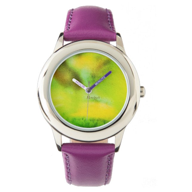  Forest Dreamer - Abstracte Natuur Visioenen Horloge (Voorkant)