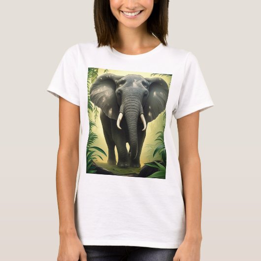 Forest Dreams - Elephant T-shirt voor meisjes (Voorkant)